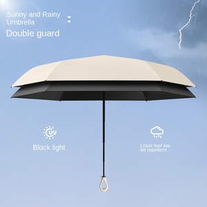 Mini Paraguas Plegable Negro con Protección Solar, 6 Varillas, Mango con Diseño de Corazón y Flores, Clásico, Pequeño, Portátil y Ligero para Viajes - Product Image 2