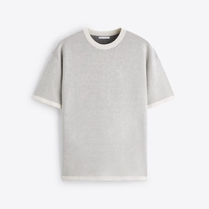 100% Cotton Plain Men Oversized T-shirts Heavy Weight Custom Drop Should Men T Shirt Customized Cotton Fabric Men's T-shirts - Product Image 6