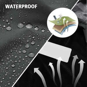 Survêtement de pluie léger et pliable en polyester avec poches latérales doubles, coupe classique, confortable pour toutes les conditions météorologiques et le travail en extérieur - Product Image 6