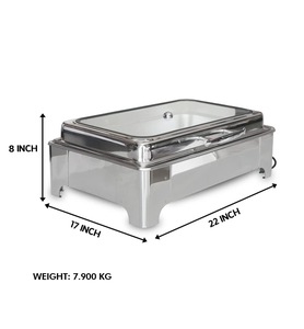 Professional Stainless Steel <b>Buffet</b> Chafing Dish Food <b>Warmer</b> for Catering Companies Hotels Restaurants Banquets and Events - Product Image 1