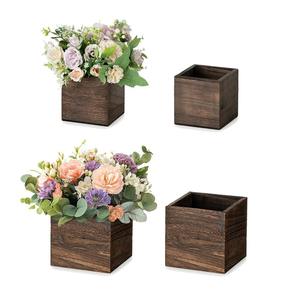 Centro de Mesa Rústico para Boda, Jardinera Cuadrada para Centro de Mesa Navideño - Product Image 5