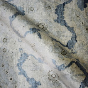 Tapis en laine noué à la main à poils ras, motif floral dégradé subtil, pour salon moderne et minimaliste - Product Image 5