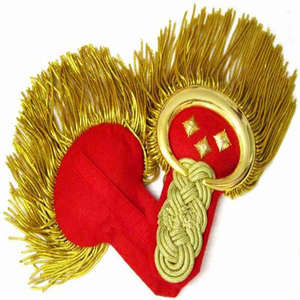 Epaulettes de Lujo con Bordado Personalizado y Cierre de Gancho y Bucle para Uniformes Formales y Accesorios de Bandas de Marcha - Product Image 2