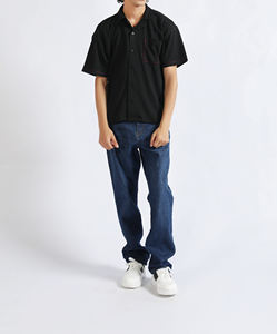 Suéter de punto de manga corta para hombre, estilo casual urbano, 100% algodón, color personalizado, liso, transpirable, tipo polo. - Product Image 1