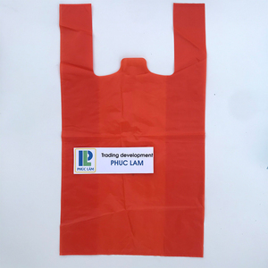 Bolsa de Camiseta Desechable de HDPE Transparente con Logotipo Personalizado OEM de Phuc Lam, Color Personalizado, Tamaño Personalizado, Asa de Longitud Ajustable, Impresión Digital - Product Image 2