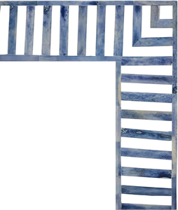 Handmade Bone Inlay <b>Mirror</b>, blue and <b>White</b> Handmade Wall <b>Mirror</b>, Boho Home Decor - Product Image 5