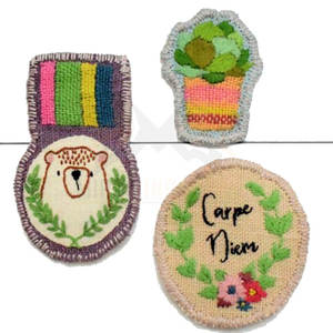 Patch brodé UFO Chat en feutre non tissé thermocollant de forme irrégulière pour cadeaux - Product Image 4