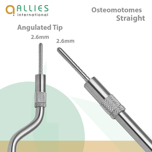 Osteótomos y raspadores manuales de acero inoxidable personalizados |   Herramientas Quirúrgicas de Osteotomía Reutilizables de Alta Calidad para Corte Óseo - Product Image 2