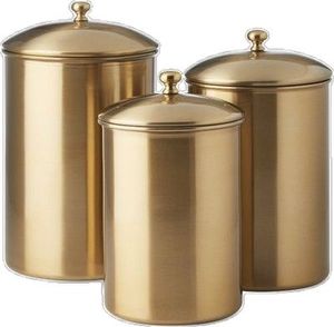 Metal <b>Kitchen</b> Storage Canister with Lid for Modern <b>Kitchen</b> - Product Image 1
