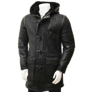 Vestes en cuir pour hommes, style streetwear d'hiver, manches longues, imperméables et respirantes, vente directe d'usine avec fermeture éclair - Product Image 1