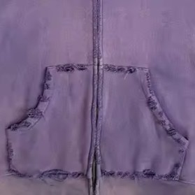 Nouveau 2026 OEM Sweat à capuche surdimensionné épais 100% Coton délavé à l'acide, de haute qualité, personnalisé, entièrement zippé, imprimé crâne, style streetwear - Product Image 6