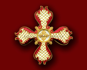 Cruz Religiosa Bordada a Mano Ecológica con Pedrería y Técnica de Cosido para Ropa Ceremonial de Iglesia - Product Image 4