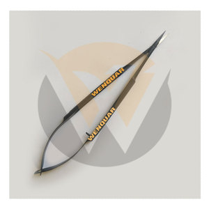 Porte-aiguille Castroviejo en acier inoxydable noir de qualité supérieure, ciseaux de 18 cm, forceps chirurgical, fournisseur professionnel Wenquar - Product Image 5