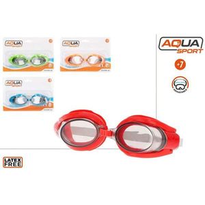 Occhialini da Nuoto per Bambini Aqua Sport +1 Diottria, Regolabili, Senza Lattice, Antiappannamento, Anti-UV, Lenti in PC - Product Image 1