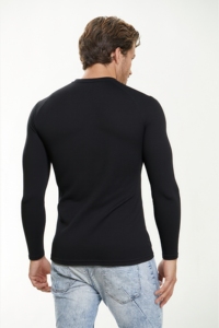 Maillot de corps sport en graphène pour homme UPF 50 + Protection solaire en graphène Chauffage rapide à manches longues Léger et chaud pour la saison hivernale - Product Image 5