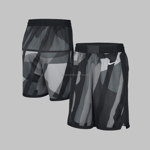 Venta al por mayor pantalones cortos casuales de los hombres de color sólido personalizado impreso deportes cinco pantalones de playa de fitness pantalones cortos de baloncesto de malla transpirable - Product Image 1