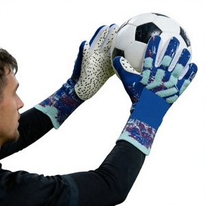Nouveaux gants de gardien de but haut de gamme, écologiques, en latex respirant, avec couleurs et logos personnalisables pour les compétitions, utilisables en toutes saisons - Product Image 5