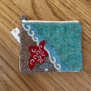 Monedero de algodón rosa con cuentas y bordados, mini bolso de mano con estampado de animales exóticos, detalles de pedrería, regalo deportivo, cartera para niñas, fiesta - Product Image 4