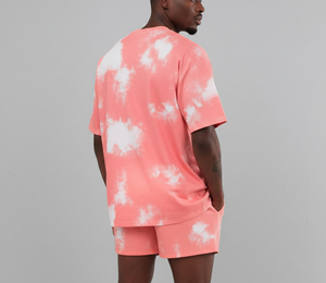 Nouvelle conception, impression DTG, ensemble deux pièces surdimensionné et court en coton, streetwear, t-shirt et short, ensembles pour hommes - Product Image 2