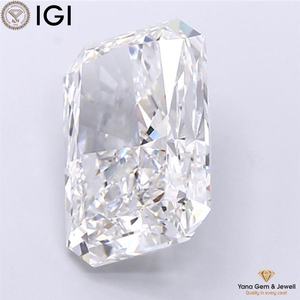6,00 CARAT Lab Grown Diamond CVD Radiant Cut VVS2 Clarity F Color blanco 12,83 MM IGI Certificado para joyería atractiva - Product Image 4