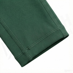 High Waist Full Length <b>Women's</b> <b>Leggings</b> Solid <b>Green</b> Seamless Stretch Knitted Yoga Pants All Seasons Comfortable Fit - Product Image 6