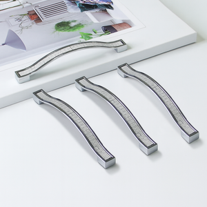 Tirador de Lujo de Aleación de Zinc con Incrustaciones de Diamantes para Muebles Contemporáneos, Duradero, para Cajones de Cocina y Baño - ¡Venta Caliente! - Product Image 2