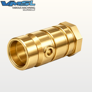 หัวควบคุมระยะไกล – ชิ้นส่วนทองเหลืองขึ้นรูปด้วยความแม่นยำสูง พร้อมการขัดเงาแบบกระจก - Product Image 1