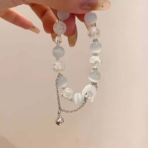 Bracciale con perline di cristallo bianco a forma di luna per donna, gioielli vintage sfumati squisiti per feste, regali 2026 - Product Image 5