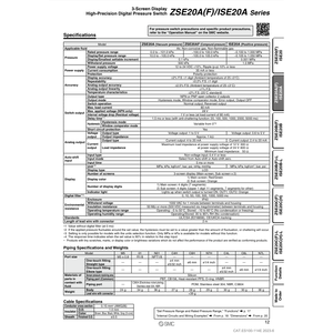สวิตช์ความดันดิจิตอลนิวเมติก ISE20A-T-01-JB SMC - Product Image 1