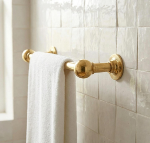 Luxury Metal Gold Bath Hardware Set <b>Bathroom</b> <b>Accessories</b> Corner Mounted Shelves for Hotels High-End <b>Bathrooms</b> Luxury Towel Bar - Product Image 1
