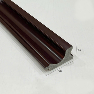 Modern Minimalist PS Polystyrene Picture Frame Moulding <b>Wood</b> Grain Wide <b>Border</b> OEM Custom Photo Frame Manufacturer - Product Image 4