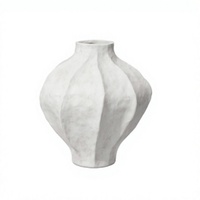 Vase en céramique transparente de grande taille, style Art déco, avec glaçure réactive, pour la décoration de table, à l'intérieur ou à l'extérieur, avec des fleurs