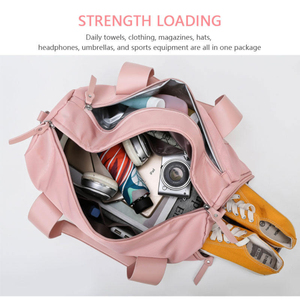 Fashion Waterproof High Quality Nylon Foldable Women's Children's Travel Bag Portable Outdoor Letter Print Sports Style Zipper - Product Image 6