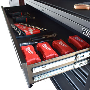 Matte Black Powder Coated Steel 10 Drawer <b>Tool</b> <b>Cabinet</b> Family keywords: for Garage Workshop Storage Use - Product Image 3