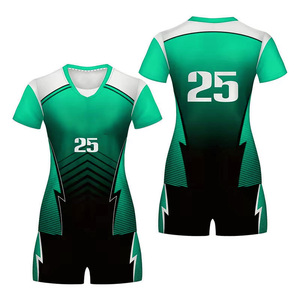 Women Volleyball Uniform Set Red Black Sublimated Jersey Shorts Moisture Wicking Fitted Short Sleeve V-Neck Adult - Product Image 2