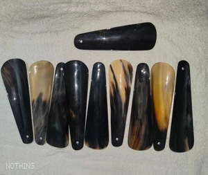 Mayorista Calzador de Cuerno de Búfalo Auténtico 100% Lujoso Hecho a Mano con Madera de Calidad y Correa de Cuero - Product Image 6