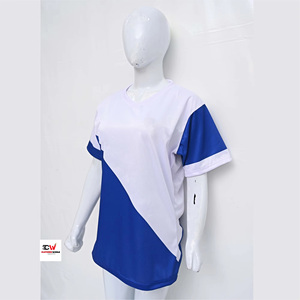 Camiseta de Punto de Algodón Orgánico 100% para Mujer, Diseño Personalizado de Cuello y Logotipo en Dos Colores, Corte Holgado, Alta Calidad, Venta al Por Mayor para Verano - Product Image 4