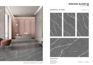 Elegante Loseta de Porcelana Brillante 600x1200, Formato Grande, Superficie Pulida Premium, para Paredes y Pisos, Uso en Interiores y Exteriores - Product Image 5