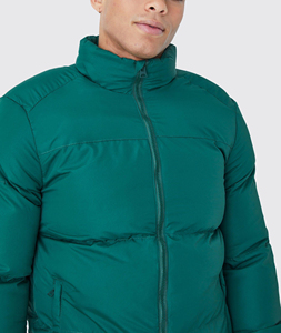 Wholesale Winter Custom Embroidery Logo <b>Men's</b> Duck Down <b>Jackets</b> <b>Men's</b> Zipper up Puffer <b>Jacket</b> - Product Image 6