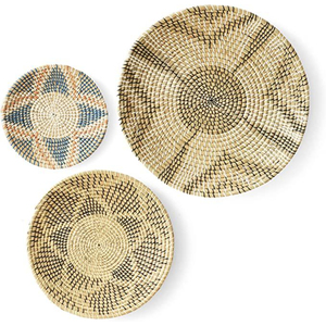 Handmade Wall Basket Decor Traditional Woven Wall <b>Hanging</b> Natural Sisal Fiber Geometric Art for Living Room Farmhouse Decor - Product Image 6