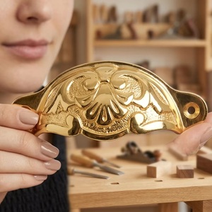 Traditional Cast Iron Industrial Cup Shape Cabinet Handle Decorative <b>Pull</b> for Bedroom Dining Home Office Use Durable Design - Product Image 4