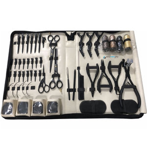 Kit de herramientas profesionales para extensiones de cabello, juego completo de acero inoxidable de alta calidad para uso en salón, precio al por mayor OEM - Product Image 1
