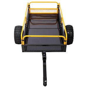 Chariot à benne basculante robuste, capacité de charge de 1000 lb, à attacher à un véhicule tout-terrain, un UTV, une tondeuse à gazon, un tracteur, pour le transport dans la cour, le jardin, la ferme - Product Image 3