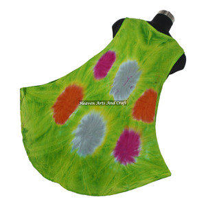 Robe décontractée de plage en rayonne tie-dye, style bohème gypsy, dernière mode été 2026, haute qualité, à prix abordable - Product Image 4