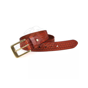 Cinturón de Cuero Vacuno con Hebilla de Acero, Costuras Duraderas, Ecológico, Ajuste Flexible, Casual, Personalizable - Product Image 3