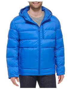 winter puffer jacket OEM Unisex custom polyester fabric puffer jacket wholesale winter zipper <b>padded</b> puffer jackets - Product Image 4