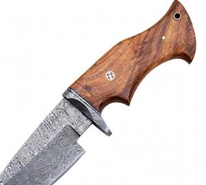 Handcrafted Damascus Steel Outdoor Utility Knife Natural Walnut <b>Wood</b> Handle Damascus Guard Craft <b>Tool</b> - Product Image 3