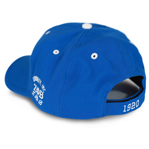 หมวก Zeta Phi Beta Sorority สีน้ำเงินรอยัล หมวกตัวอักษรกรีกสำหรับผู้หญิง ปักลายตราสัญลักษณ์ หมวกเบสบอลแบบปรับได้ หมวกสวมศีรษะลำลอง - Product Image 2