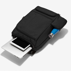 Sac à dos pour ordinateur portable en nylon et cuir imperméable, dernière collection, directement de l'usine, avec sangle de transport amovible, pour l'école et les voyages, avec options OEM et ODM - Product Image 2