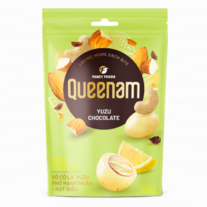Suministros Premium de Postres y Dulces HALAL, Dragee 150G, Nueces de Almendra y Anacardo Cubiertas de Chocolate Yuzu, Marca Privada Personalizada - Product Image 1